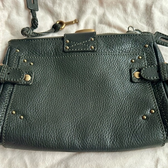 ⁦Chloé clutch bag, RARE Paddington model. Deep green leather clutch. - Picture 5 of 11